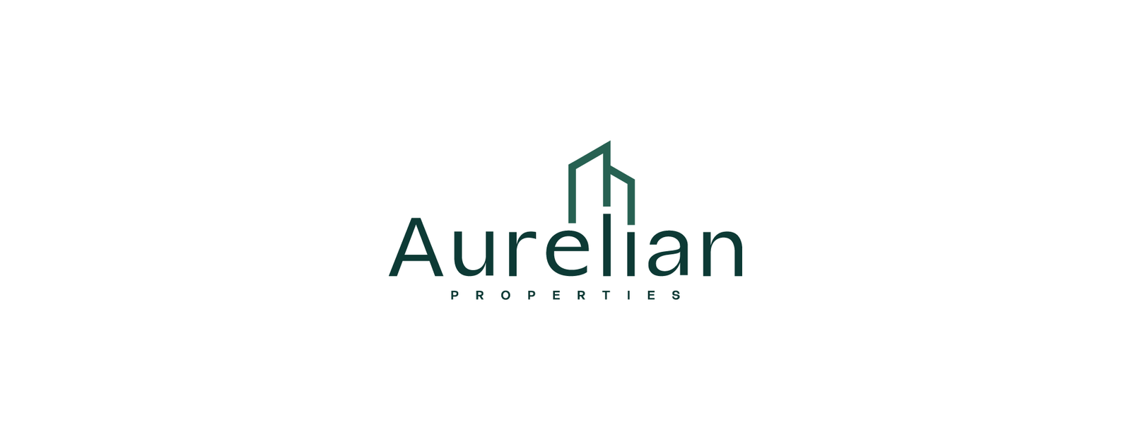 The Aurelian Properties logo presented on a light background, reflecting elegance, architectural precision, and modern luxury.