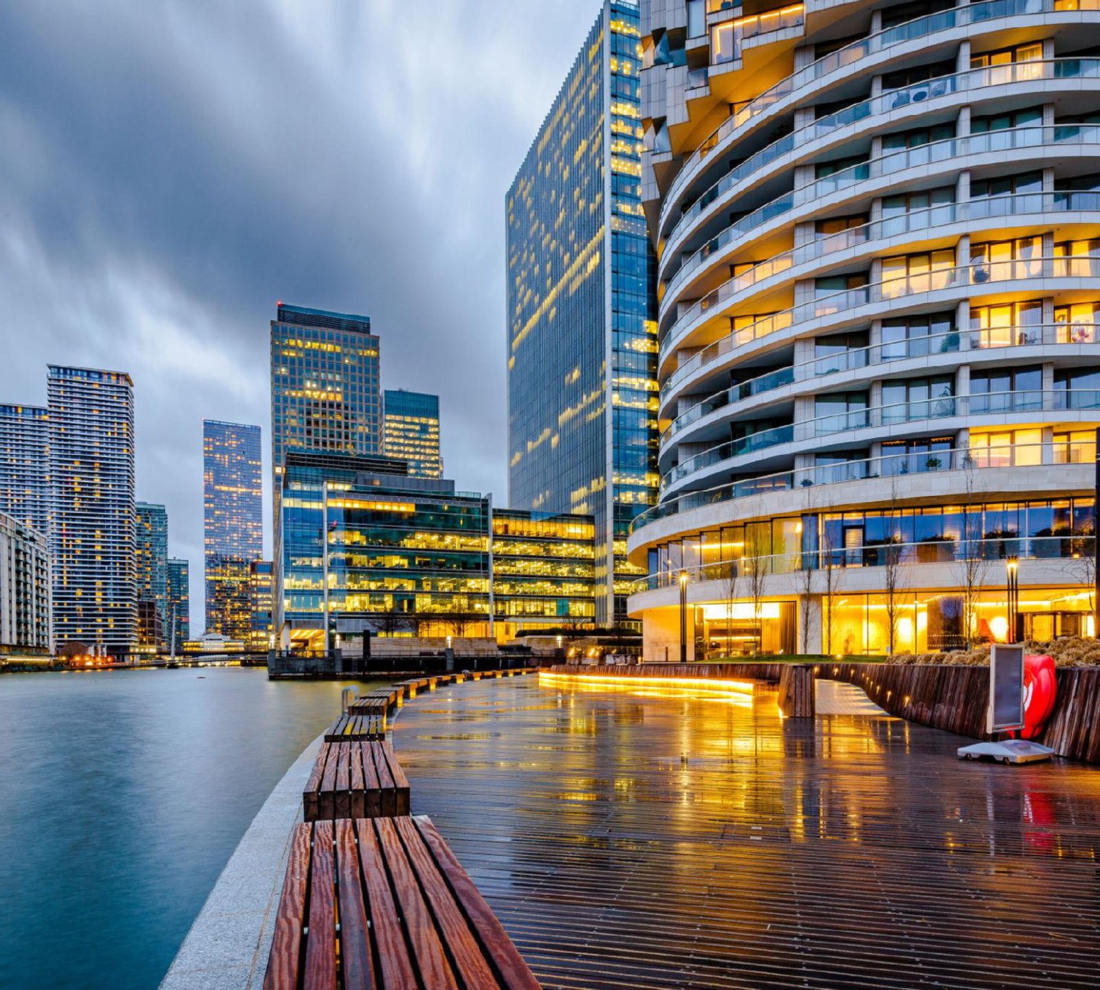 Luxury property development with premium brand design showcasing modern architecture and high-end residential living.