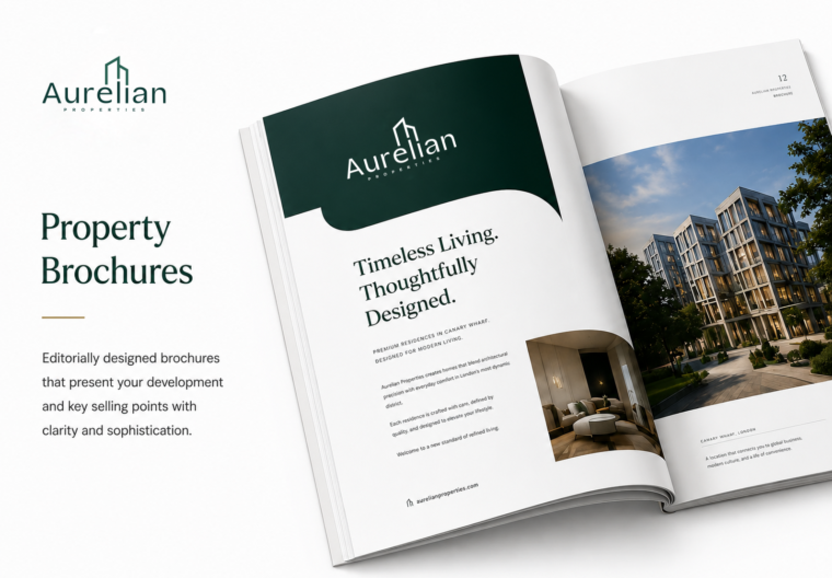 A beautifully crafted brochure by Dizift for Aureline, designed to tell the brand's story with elegance, clarity, and a premium visual experience.